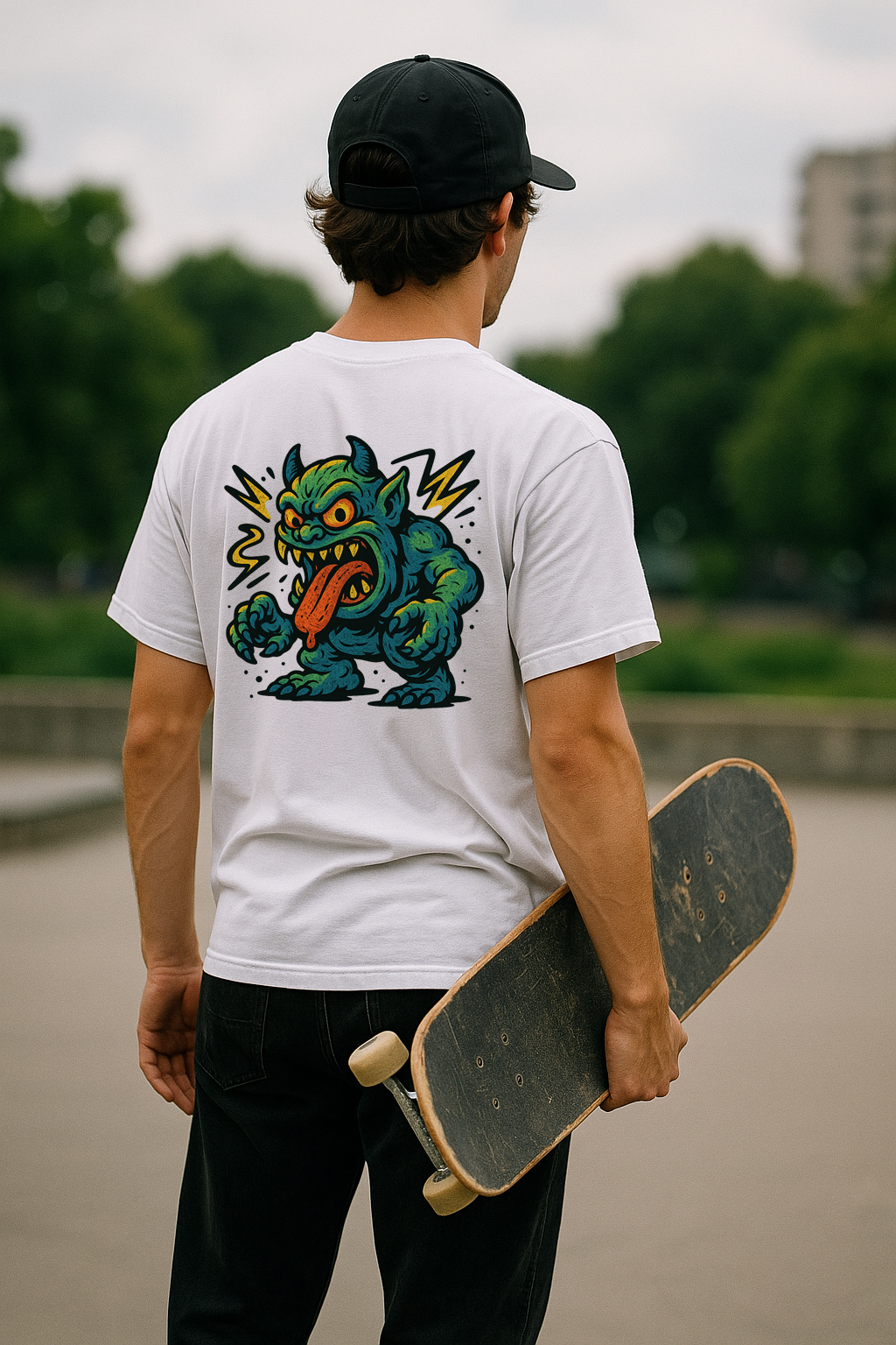 T-shirt Premium de Algodão confortável para homem | Branca