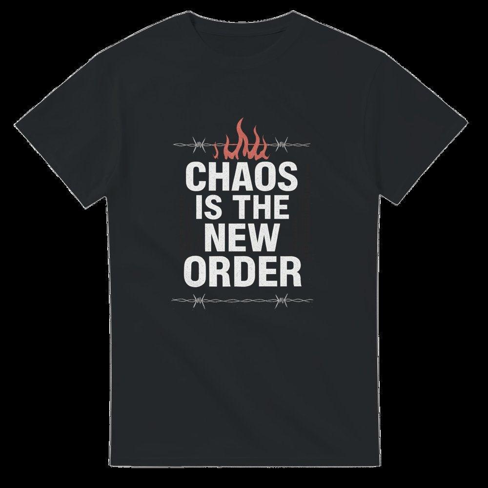 T-Shirt de Algodão Chaos is The New Order | Preto